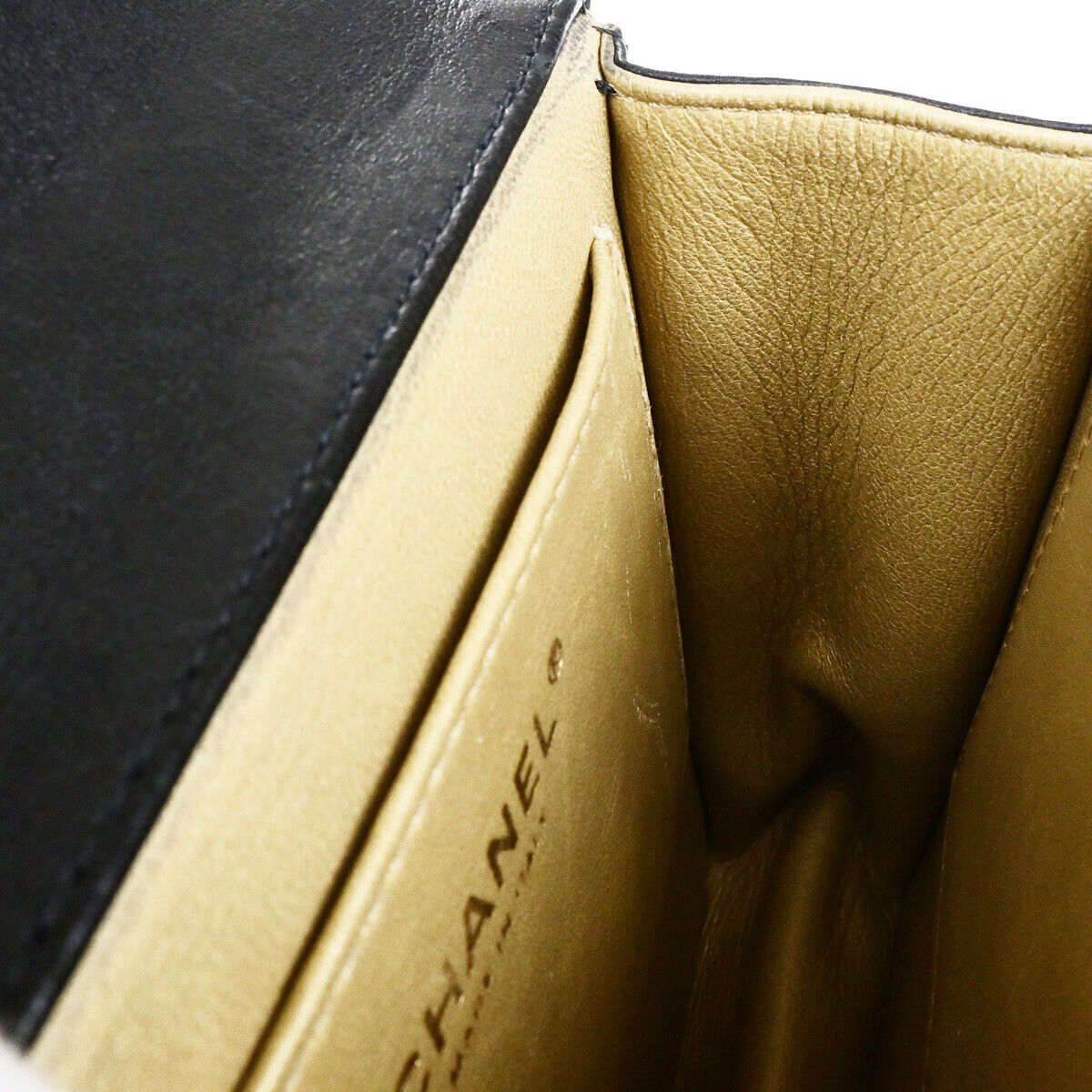 Chanel Chic Pearls Flap Bag Quilted Lambskin, BLACK, LEATHER, Shoulder bag