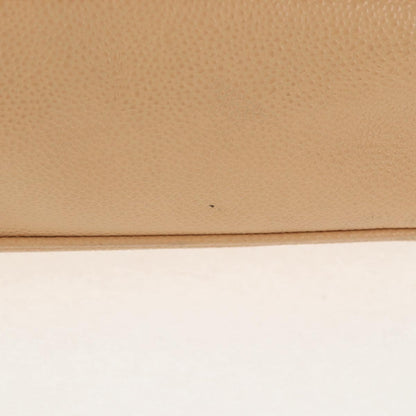 Chanel Coco Mark Leather, BEIGE, LEATHER, Handbag