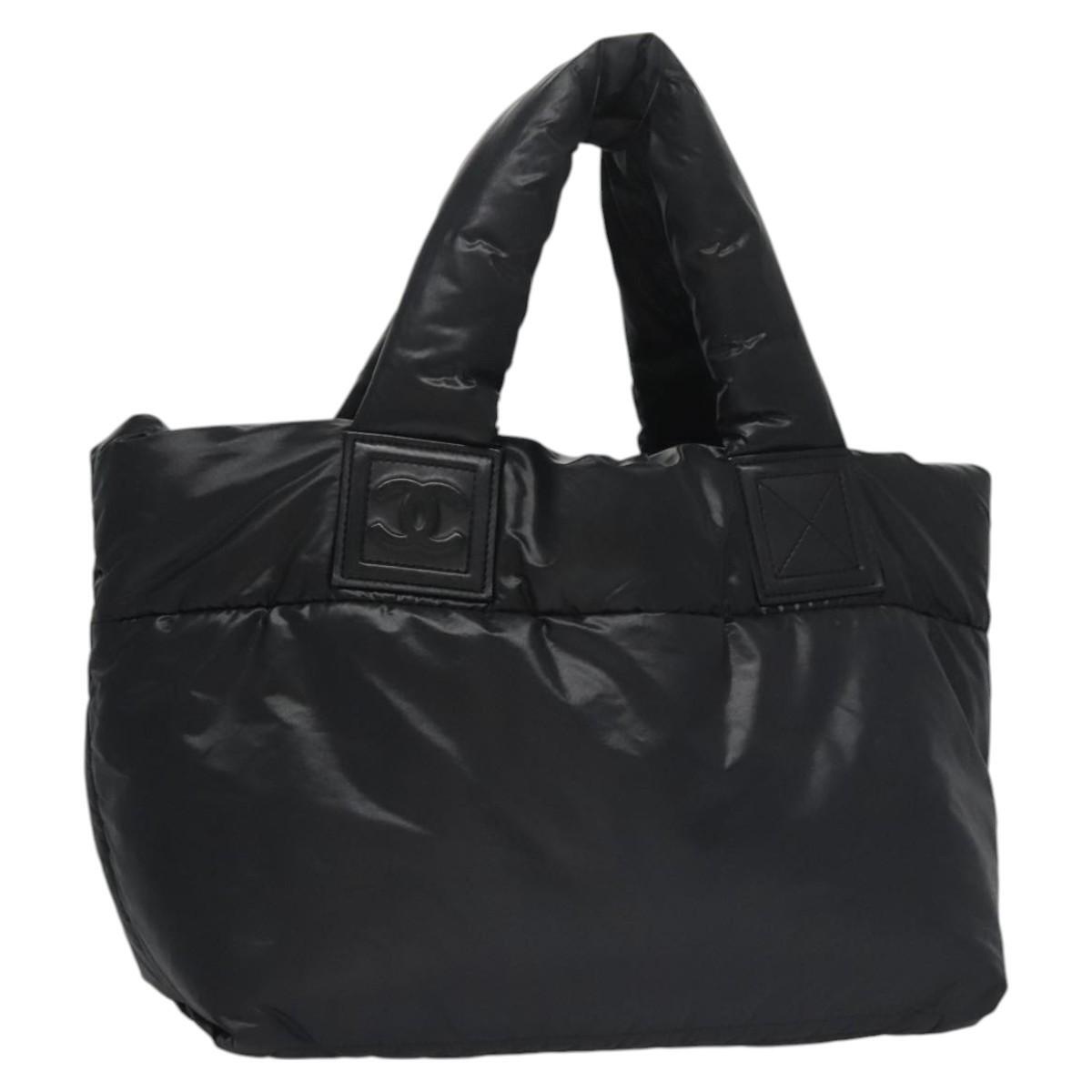 Chanel Coco Cocoon Reversible Tote Quilted Nylon, BLACK, NYLON, Tote bag