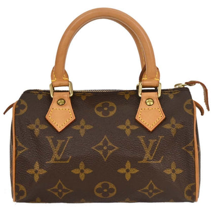 Louis Vuitton Speedy Mini HL Handbag Monogram Canvas, BROWN, CANVAS, Handbag