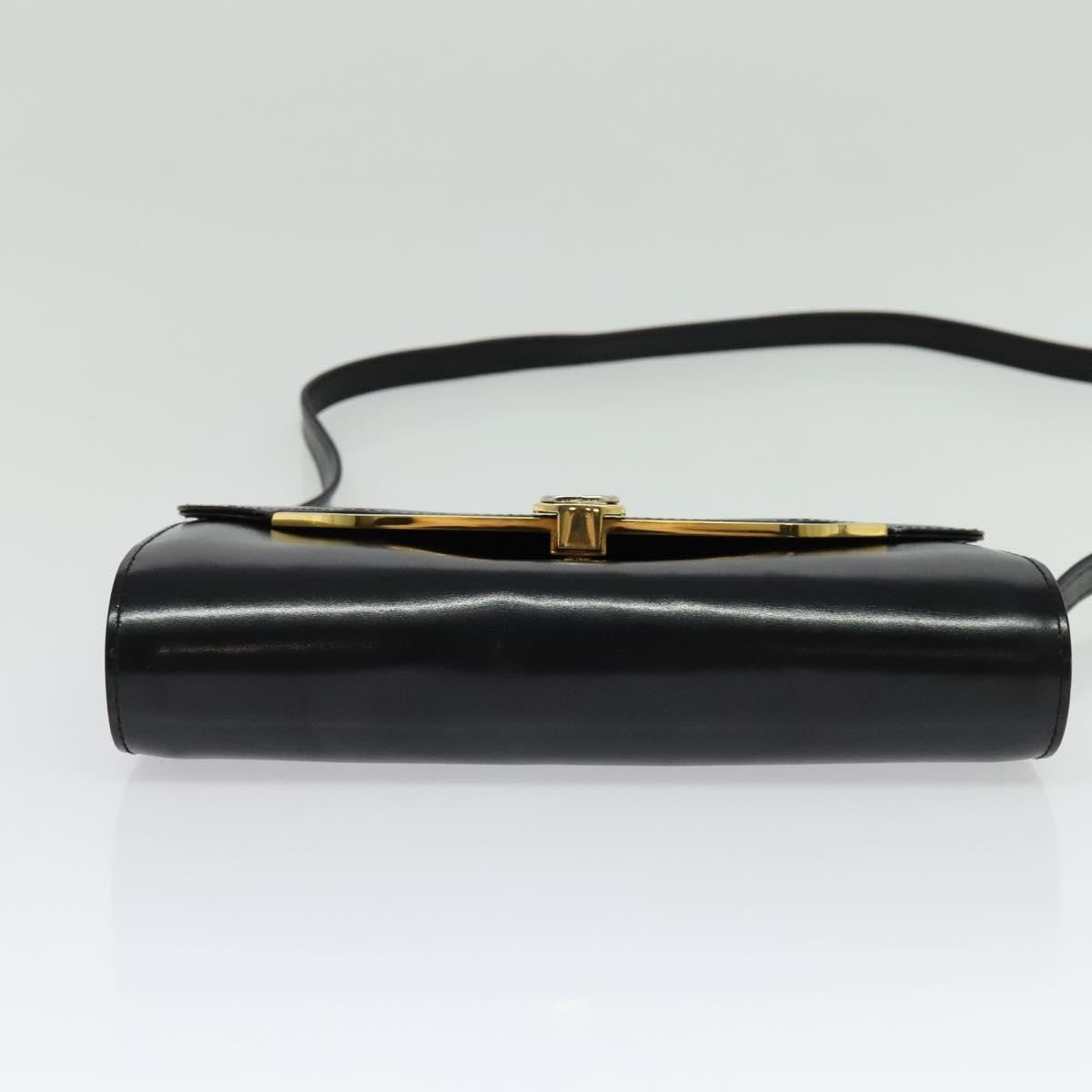 Gucci Vintage Shoulder Bag Leather, BLACK, LEATHER, Shoulder bag