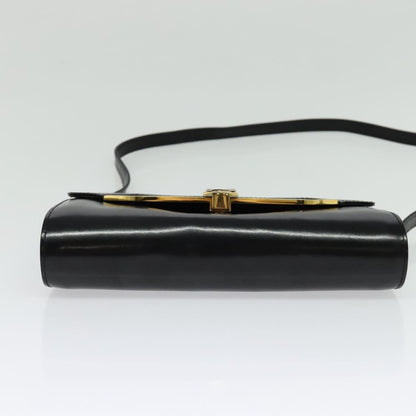 Gucci Vintage Shoulder Bag Leather, BLACK, LEATHER, Shoulder bag