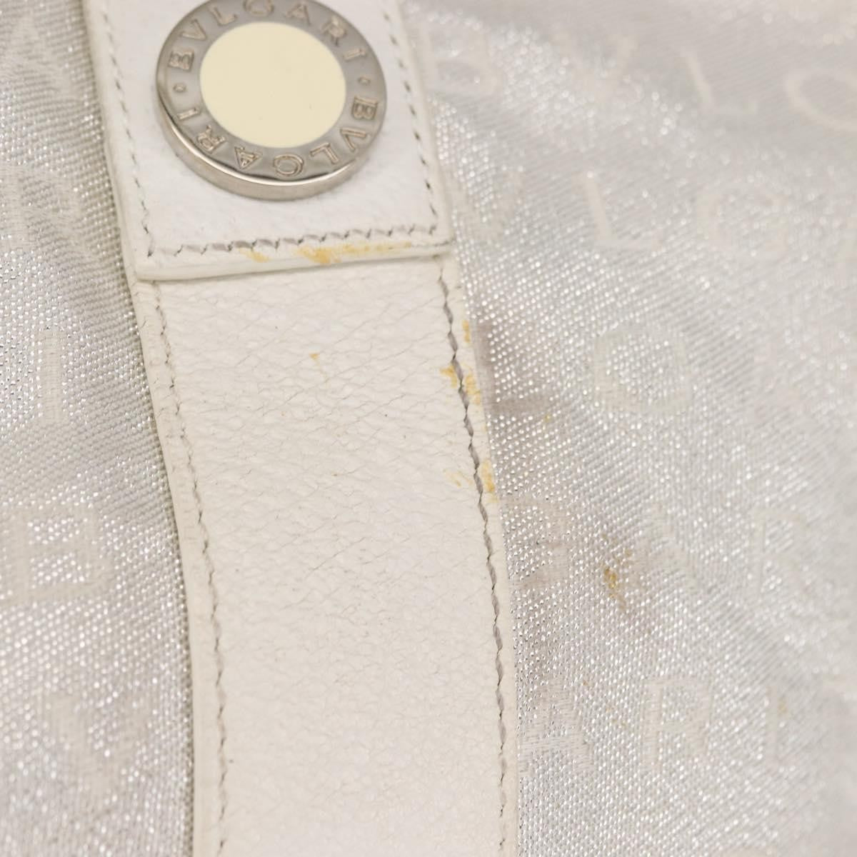 Bvlgari Logomania Tote bag Canvas, SILVER, CANVAS, Tote bag