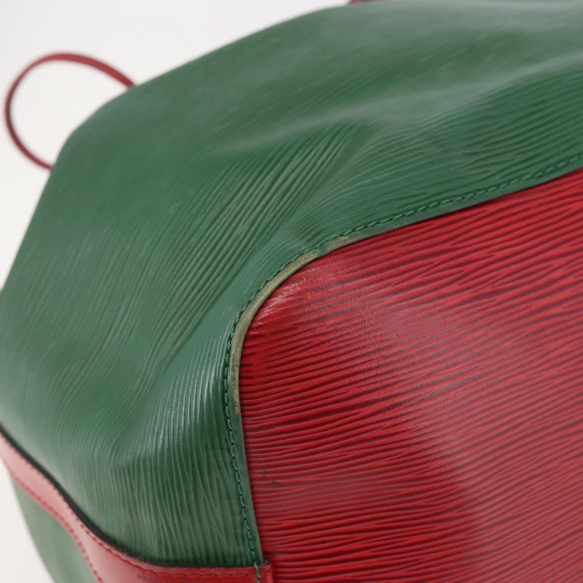 Louis Vuitton Bicolor Petit Noe Handbag Epi Leather, GREEN, LEATHER, Handbag