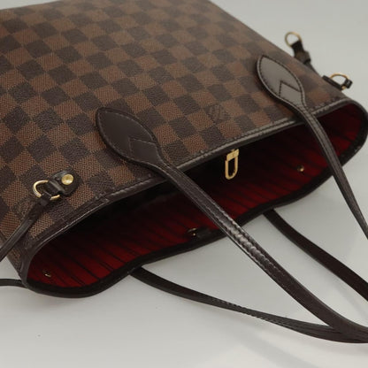 Louis Vuitton Neverfull Tote Damier, BROWN, CANVAS, Tote bag