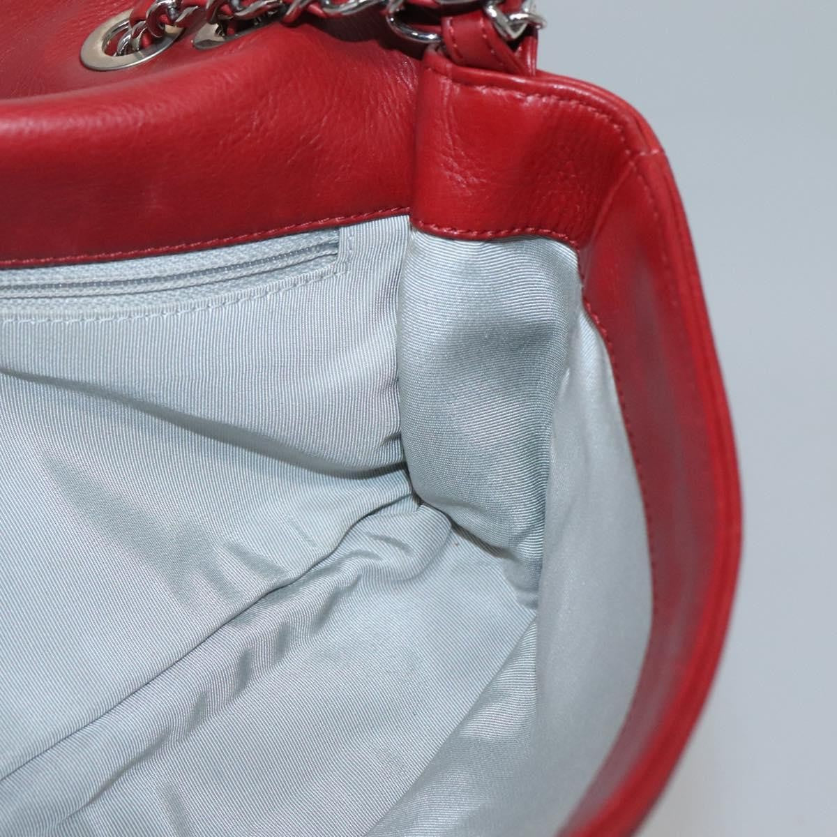 Chanel Timeless CC Flap Bag Leather, RED, LEATHER, Shoulder bag