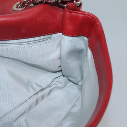 Chanel Timeless CC Flap Bag Leather, RED, LEATHER, Shoulder bag