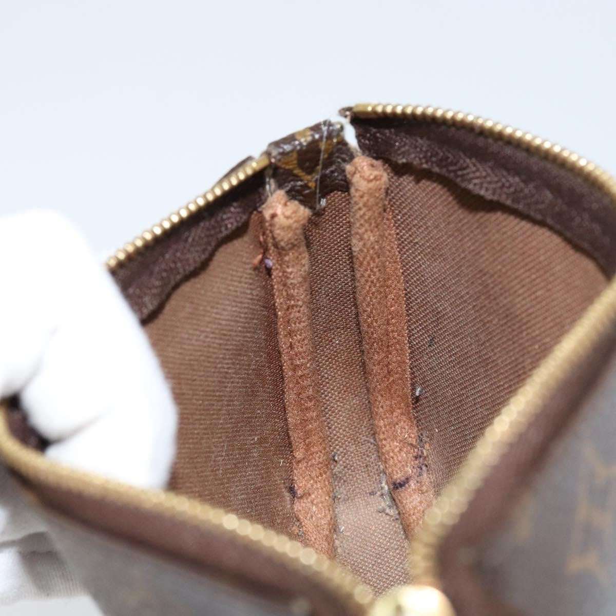 Louis Vuitton Pochette Accessoires Monogram Canvas, BROWN, CANVAS, Clutche & pouche