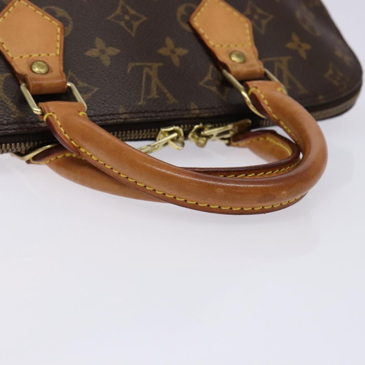 Louis Vuitton Alma Handbag Monogram Canvas, BROWN, CANVAS, Handbag