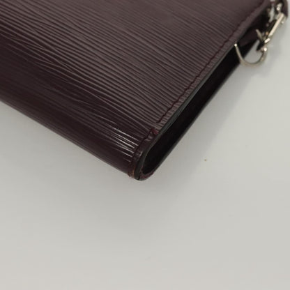 Louis Vuitton Pochette Accessoires Epi Leather, PURPLE, LEATHER, Clutche & pouche