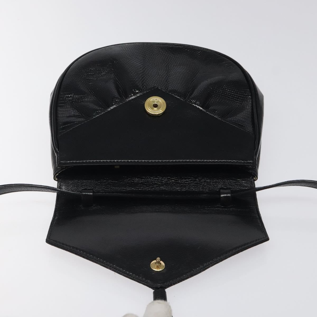 Saint Laurent Vintage Shoulder Bag Leather, BLACK, LEATHER, Shoulder bag