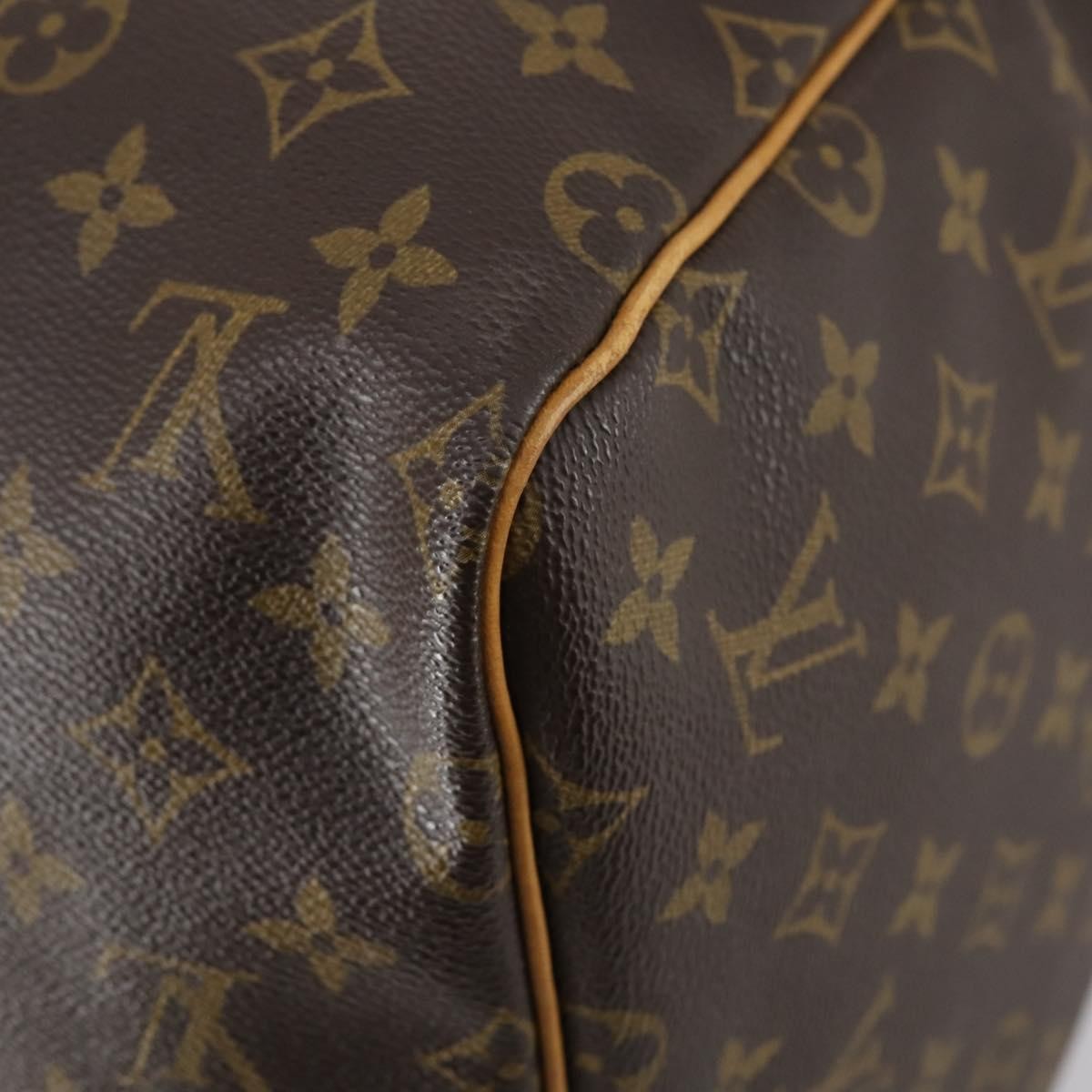Louis Vuitton Keepall Bag Monogram Canvas, BROWN, CANVAS, Travel bag