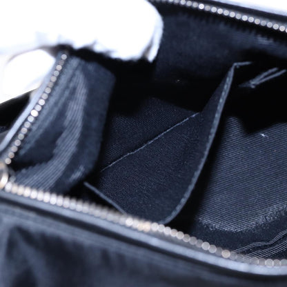 Salvatore Ferragamo Vintage Chain Shoulder Bag Nylon, BLACK, NYLON, Shoulder bag