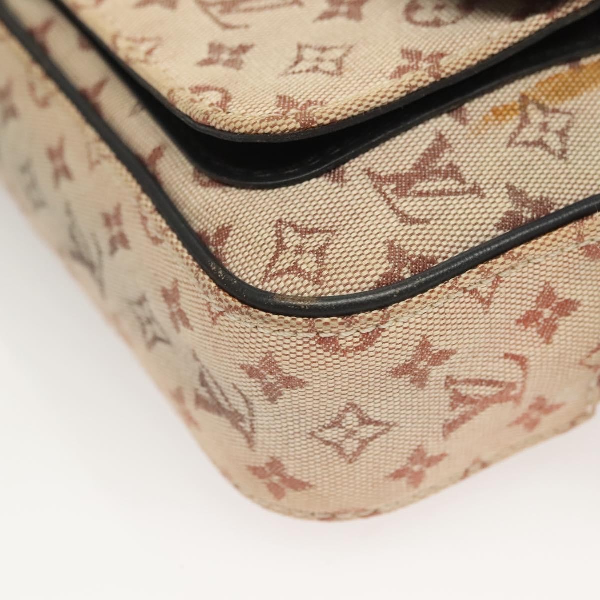 Louis Vuitton Juliette Crossbody Bag Mini Lin, BLUE, CANVAS, Shoulder bag