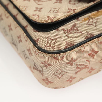 Louis Vuitton Juliette Crossbody Bag Mini Lin, BLUE, CANVAS, Shoulder bag