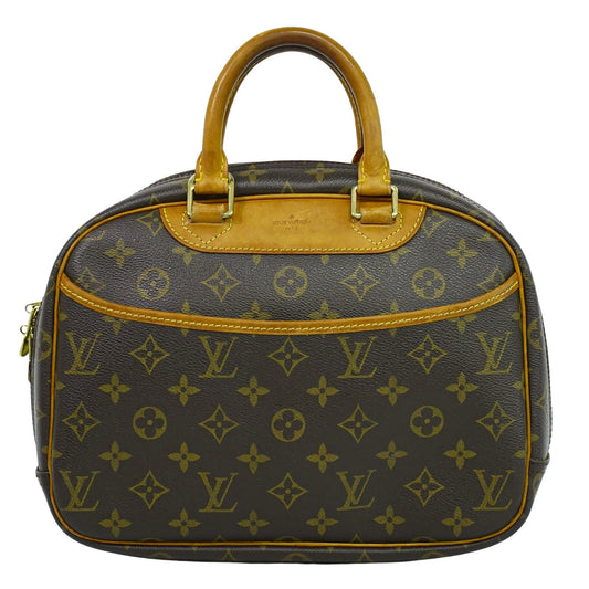 Louis Vuitton Trouville Handbag Monogram Canvas, BROWN, CANVAS, Handbag