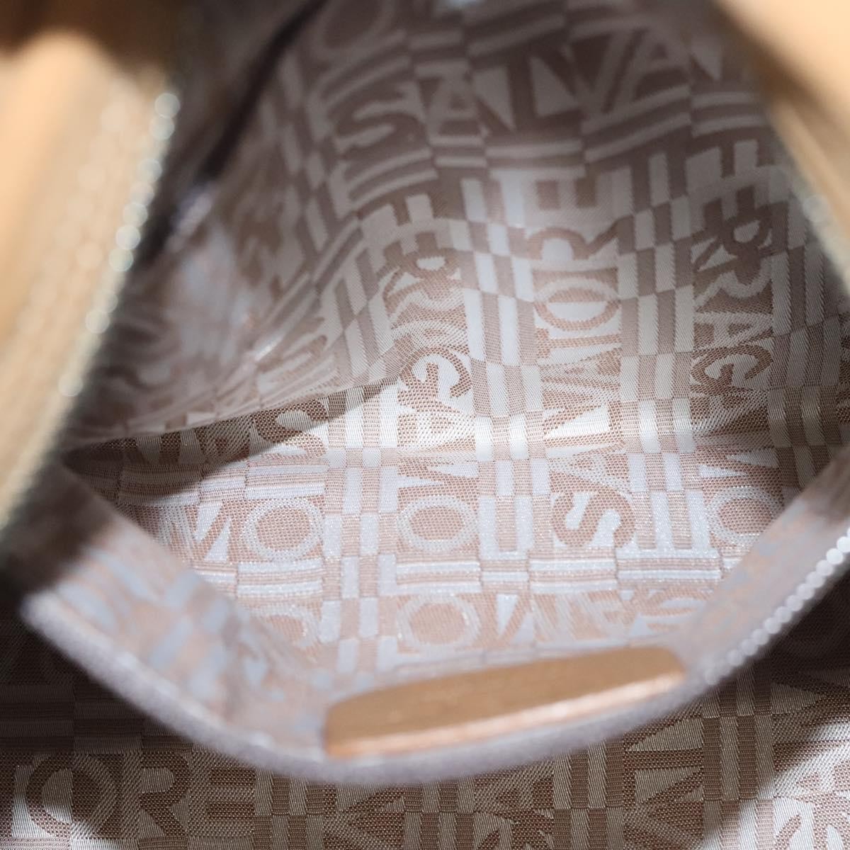 Salvatore Ferragamo Vintage Handbag Leather, BROWN, LEATHER, Handbag