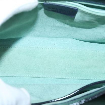 Bvlgari Top Handle Bag Patent leather, NAVY, PATENT_LEATHER, Handbag