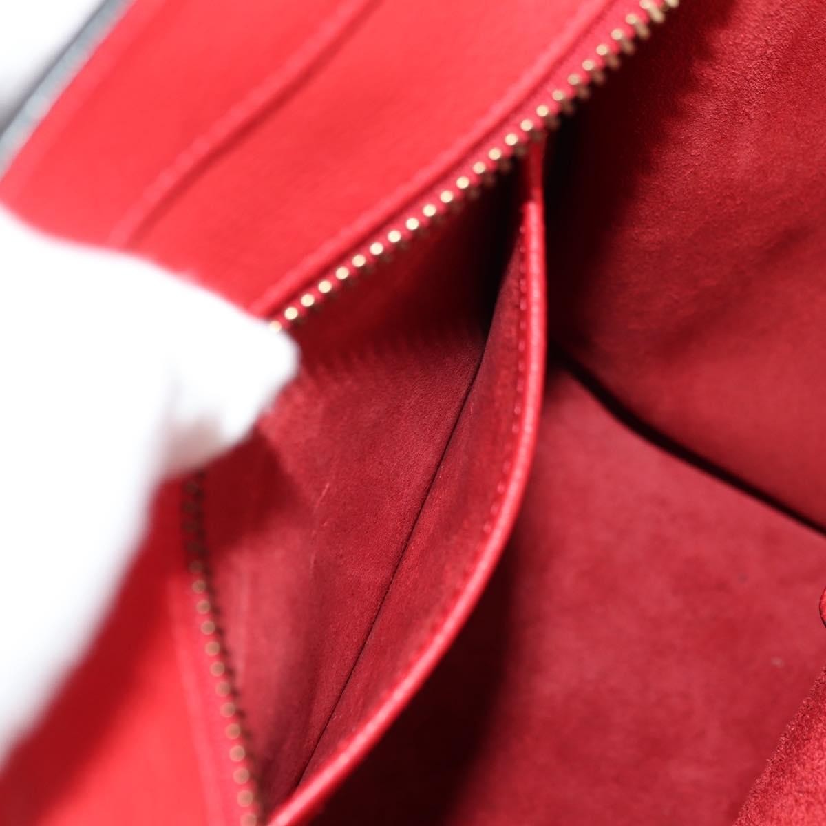 Celine Luggage Bag Grainy Leather, Red, Leather, Handbag