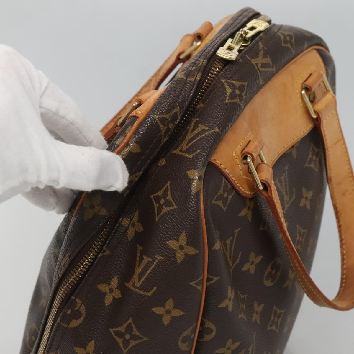 Louis Vuitton Excursion Handbag Monogram Canvas, BROWN, CANVAS, Handbag