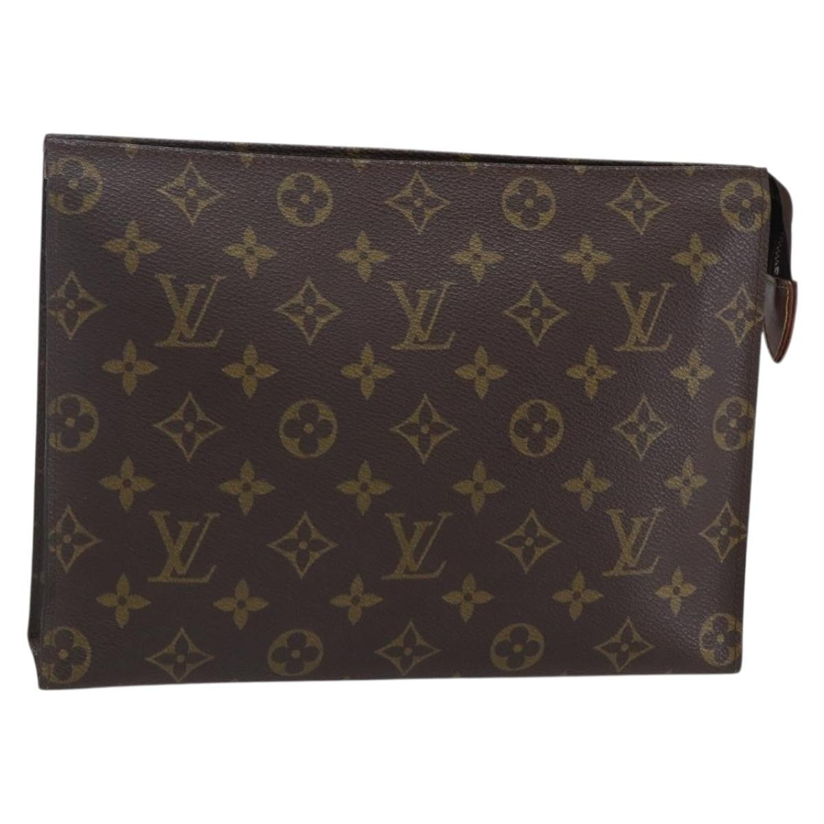 Louis Vuitton Toiletry Pouch Monogram Canvas, BROWN, CANVAS, Clutche & pouche