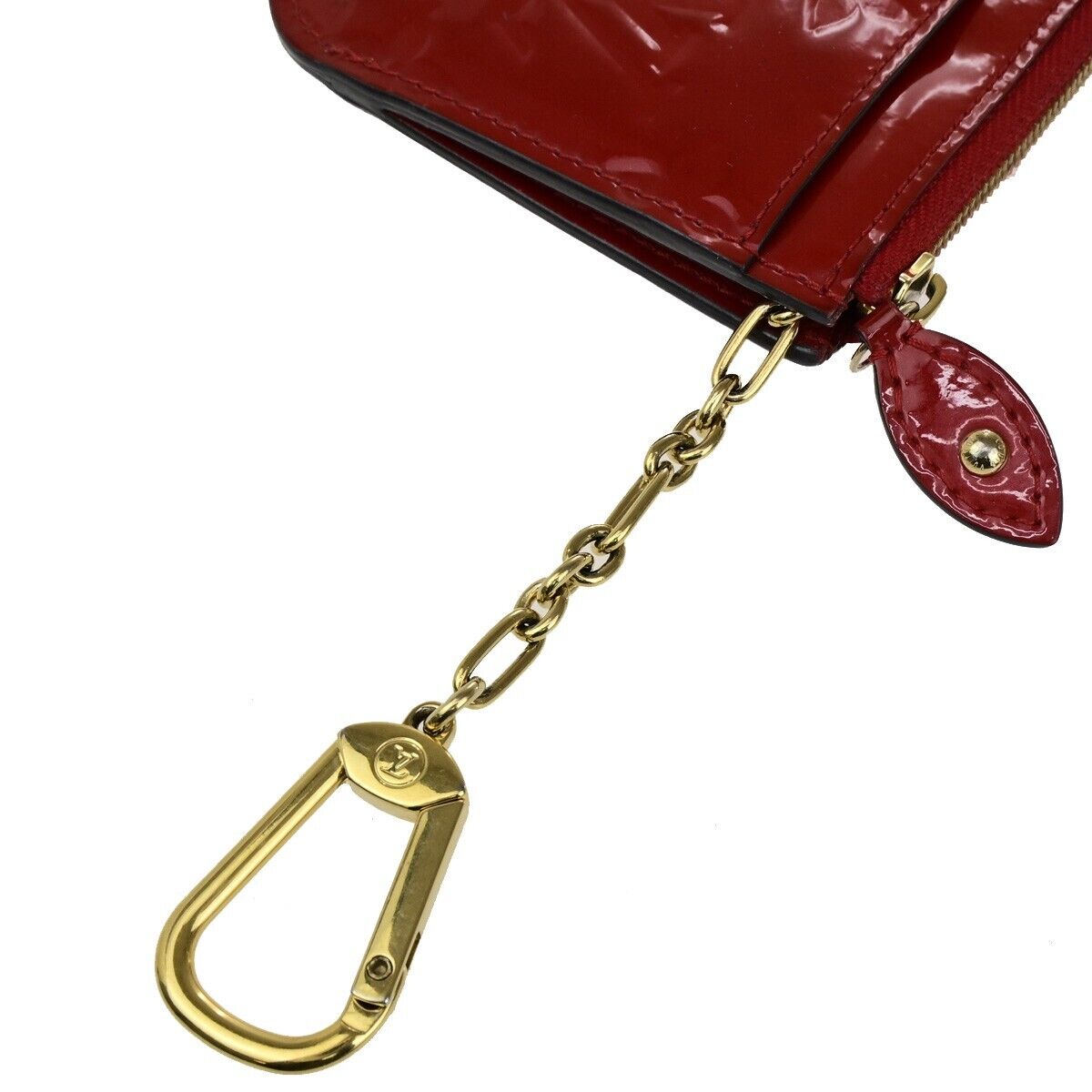Louis Vuitton Pochette clés NM Monogram Vernis Patent Leather, RED, PATENT_LEATHER, Wallets