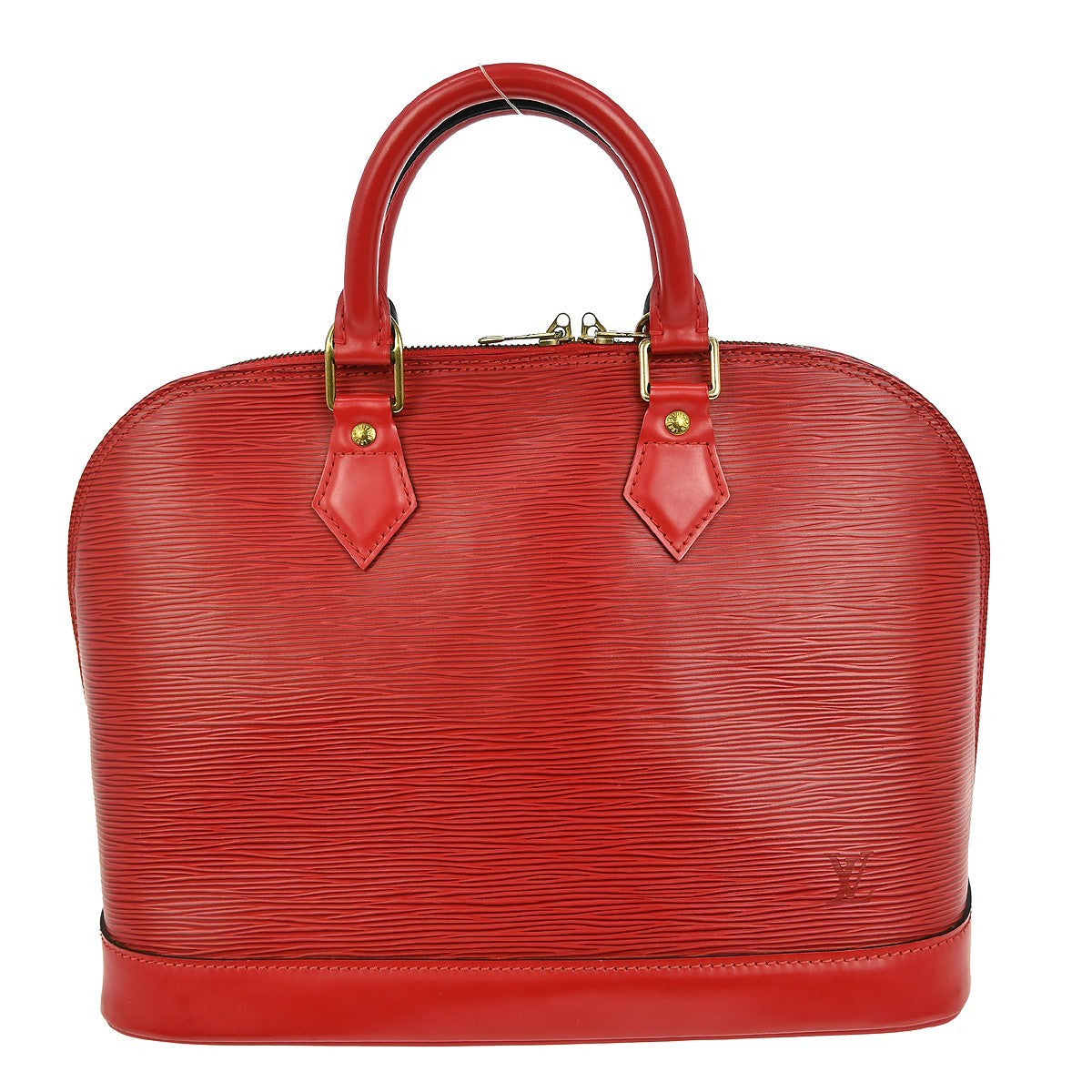 Louis Vuitton Alma Handbag Epi Leather, RED, LEATHER, Handbag