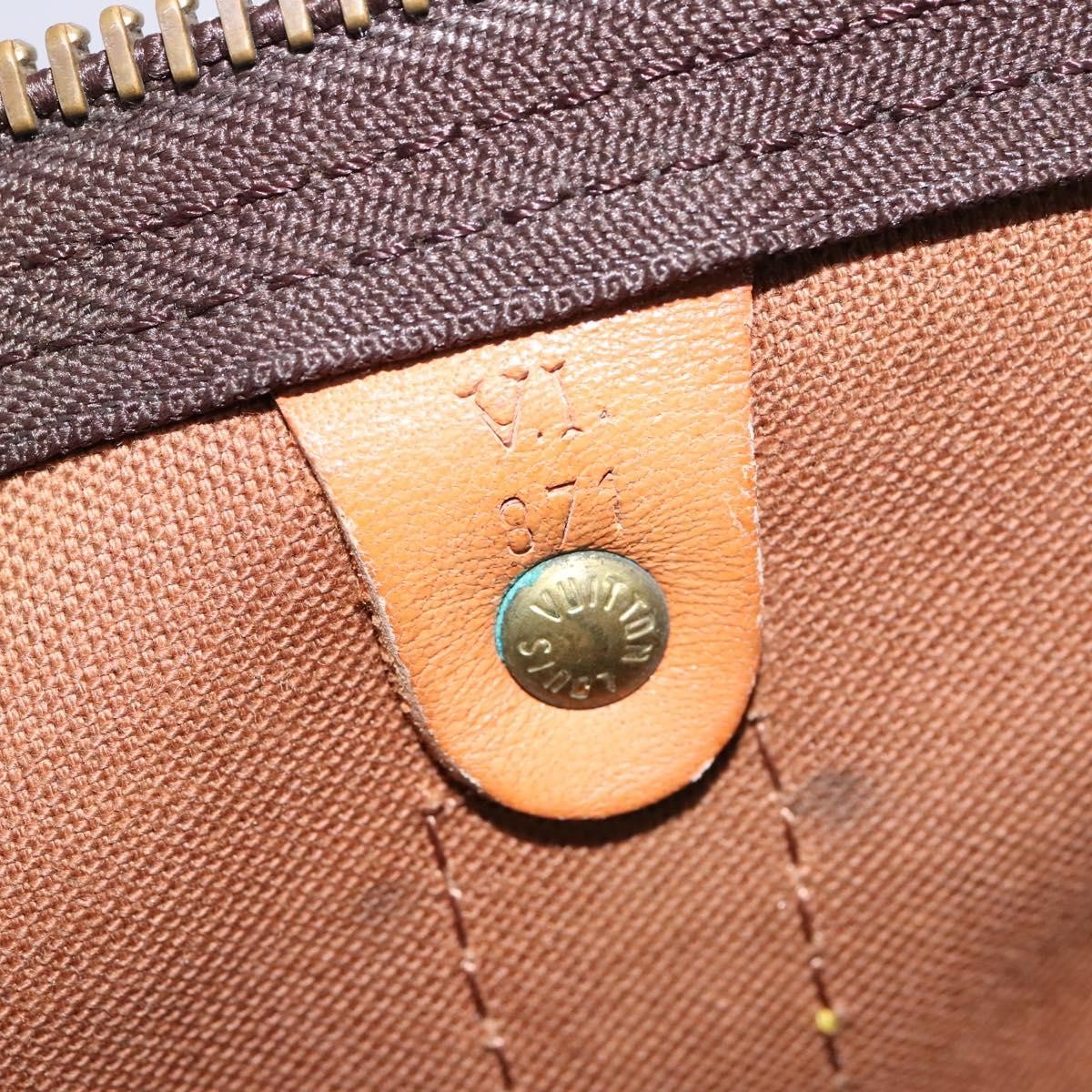 Louis Vuitton Keepall Bag Monogram Canvas, BROWN, CANVAS, Travel bag