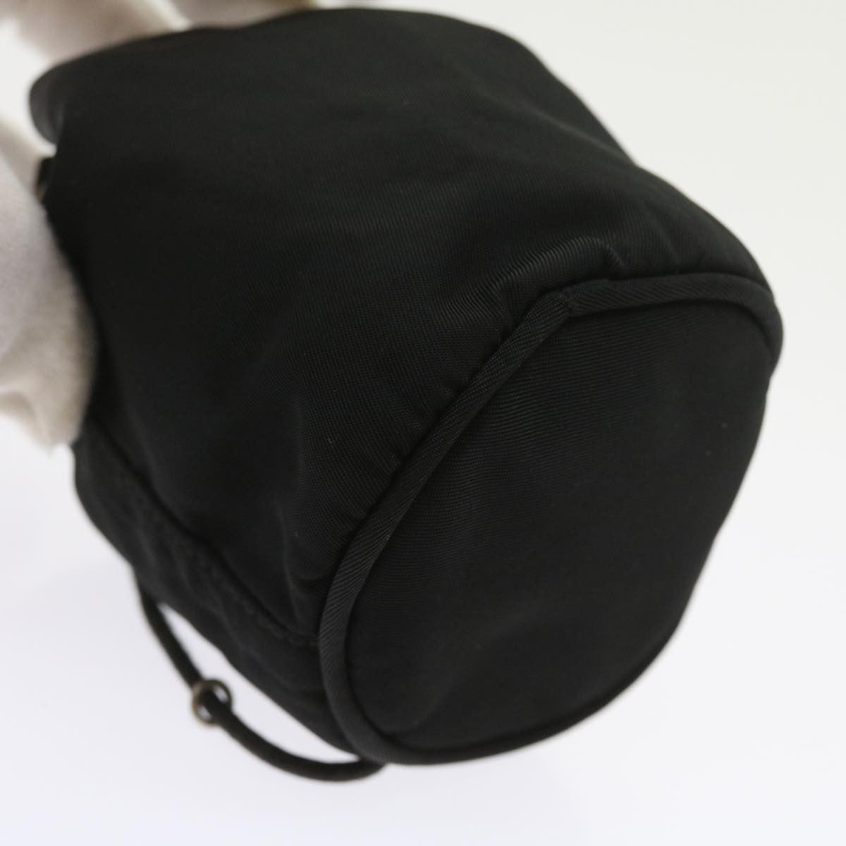 Prada Drawstring Crossbody Pouch Tessuto, BLACK, NYLON, Clutche & pouche