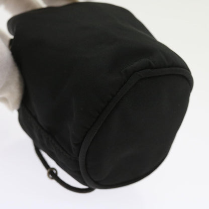 Prada Drawstring Crossbody Pouch Tessuto, BLACK, NYLON, Clutche & pouche