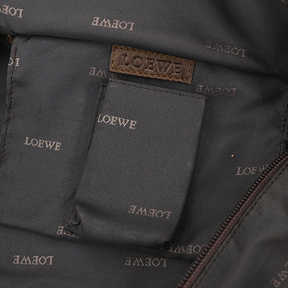 Loewe Anagram Logo Nappa Aire Hand Bag Leather, BROWN, LEATHER, Handbag