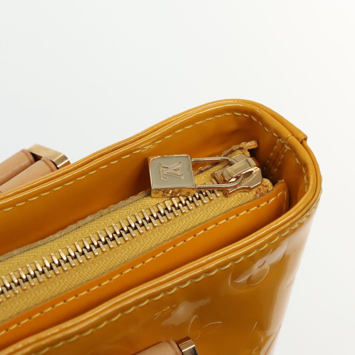 Louis Vuitton Houston Handbag Monogram Vernis, YELLOW, PATENT_LEATHER, Handbag