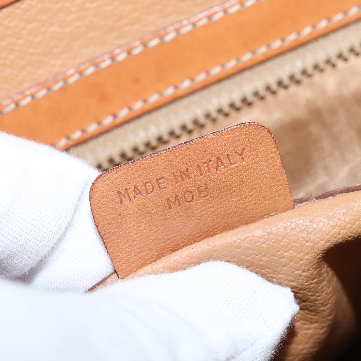 Celine Vintage Macadam Shoulder Bag Canvas and Leather, BROWN, CANVAS, Shoulder bag