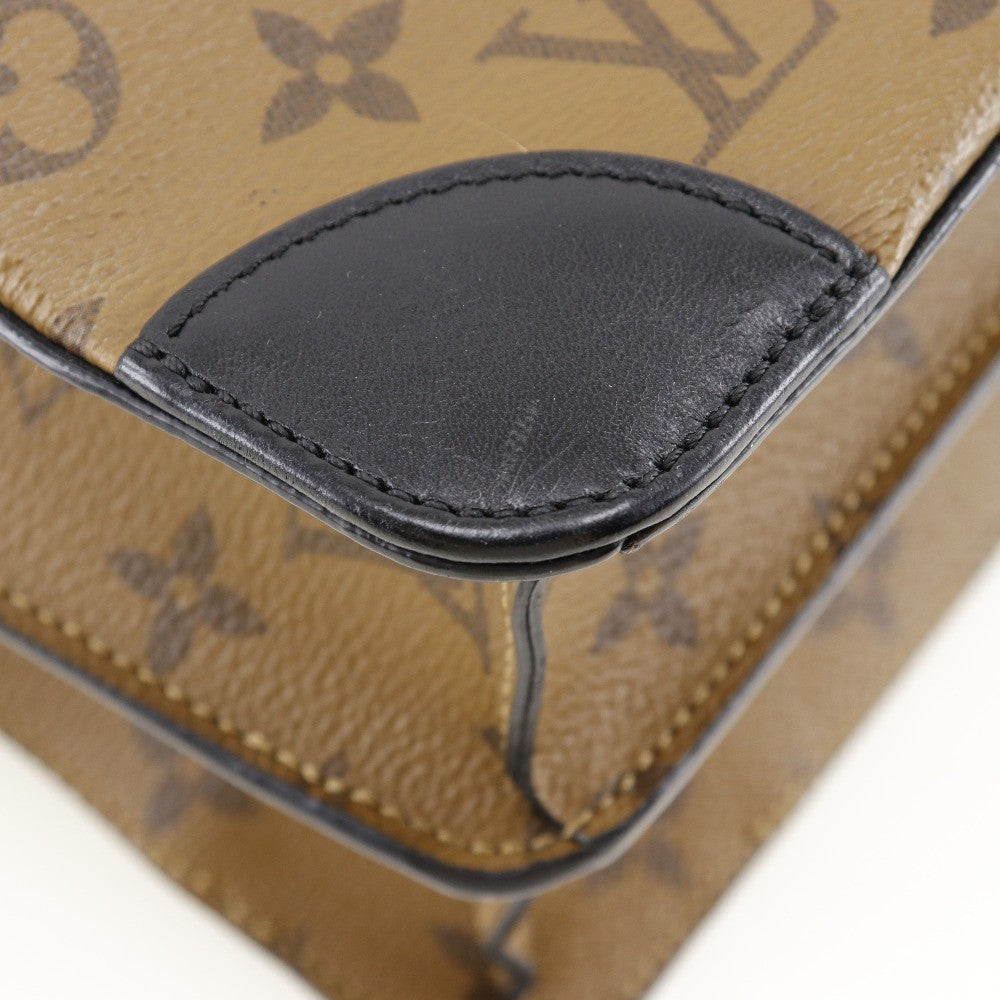 Louis Vuitton City Malle Handbag Reverse Monogram Canvas and Leather, BROWN, CANVAS, Handbag