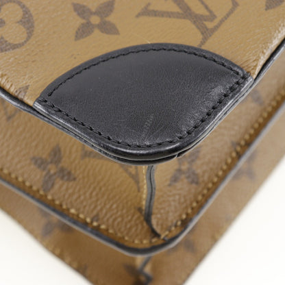 Louis Vuitton City Malle Handbag Reverse Monogram Canvas and Leather, BROWN, CANVAS, Handbag