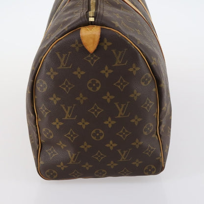 Louis Vuitton Keepall Bag Monogram Canvas, BROWN, CANVAS, Travel bag