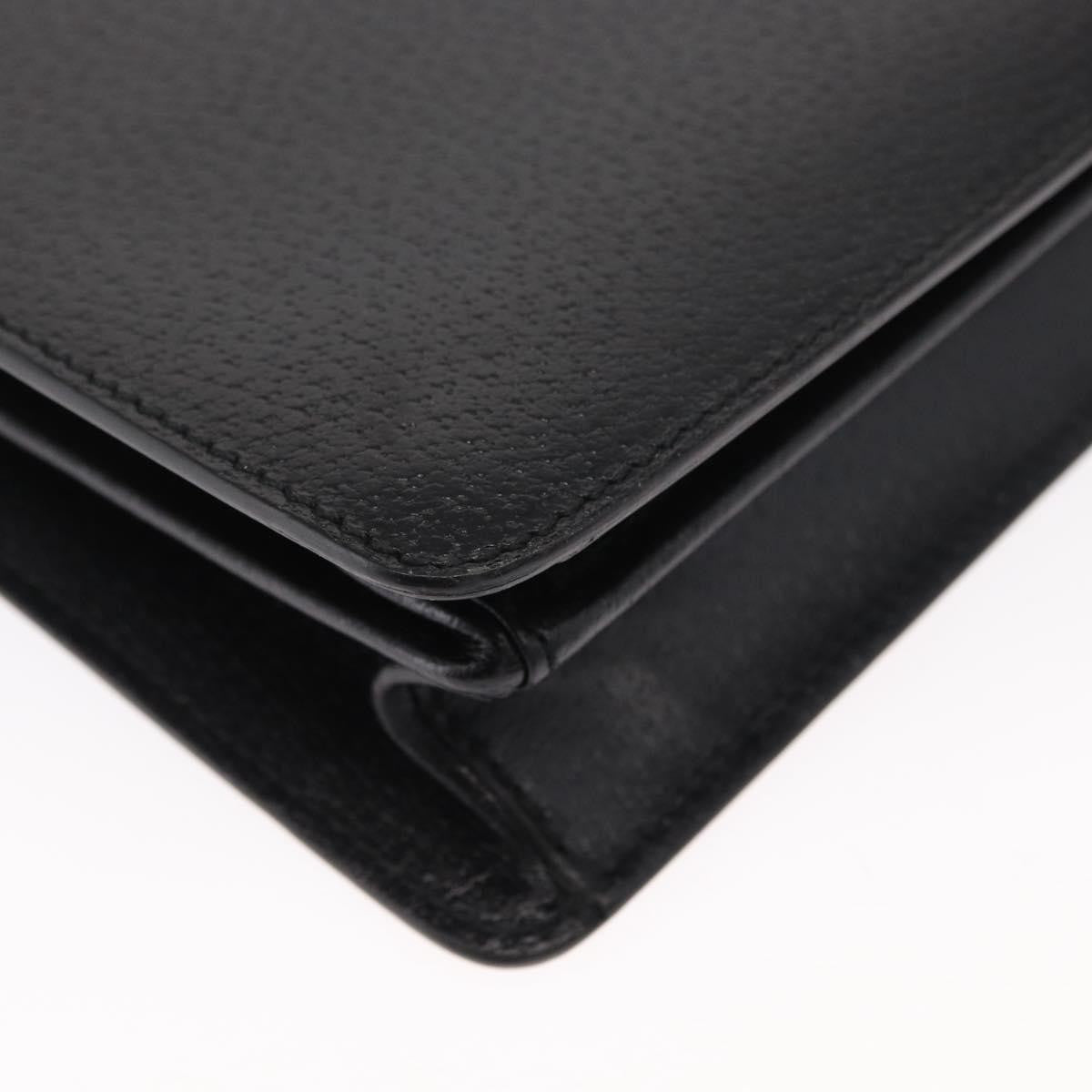 Salvatore Ferragamo Vintage clutch Bag Leather, BLACK, LEATHER, Clutche & pouche