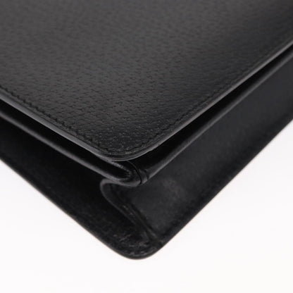 Salvatore Ferragamo Vintage clutch Bag Leather, BLACK, LEATHER, Clutche & pouche