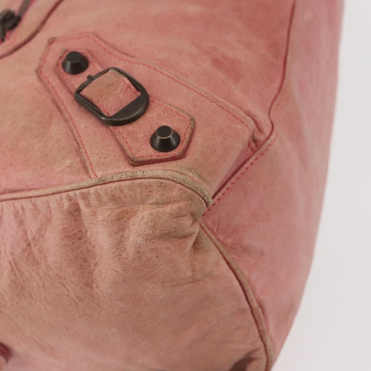 Balenciaga Twiggy Classic Studs Bag Leather, PINK, LEATHER, Handbag