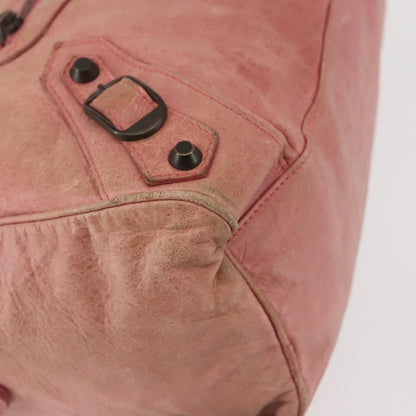 Balenciaga Twiggy Classic Studs Bag Leather, PINK, LEATHER, Handbag