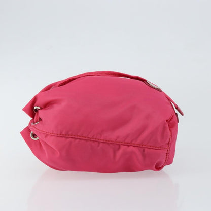 Prada Drawstring Wristlet Bucket Bag Tessuto, PINK, NYLON, Clutche & pouche
