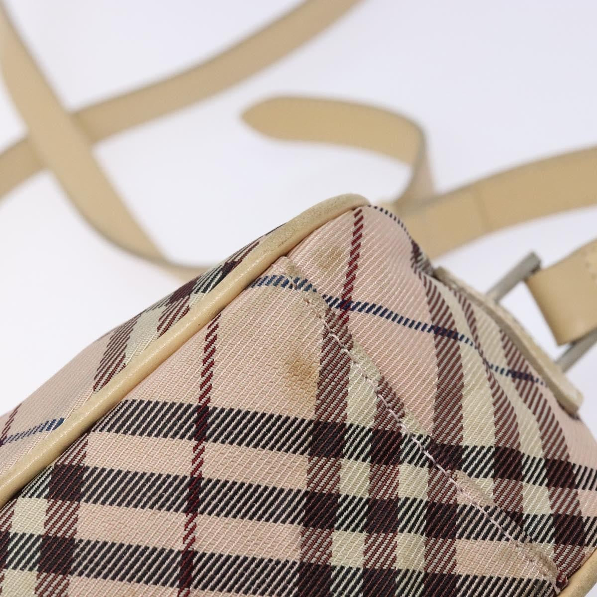 Burberry Nova Check Blue Label Nylon, PINK, NYLON, Shoulder bag