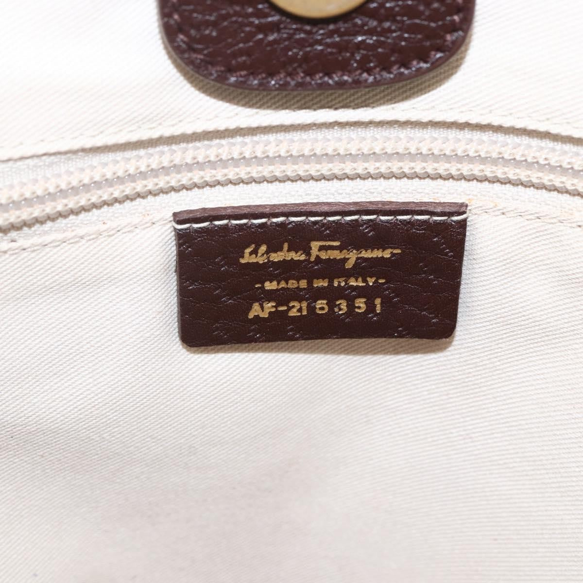 Salvatore Ferragamo Vintage Tote bag Canvas, BROWN, CANVAS, Tote bag
