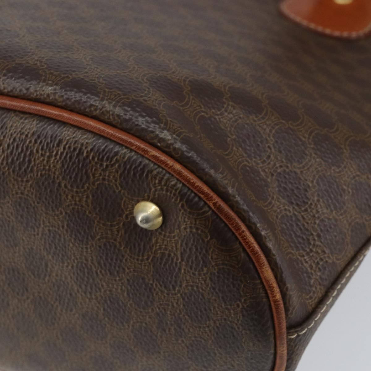 Celine Vintage Macadam Tote bag Canvas, BROWN, CANVAS, Tote bag