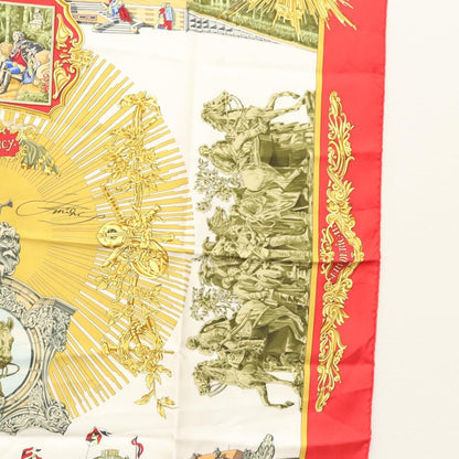 Hermes Carré 90 Silk multicolor, RED, SILK, Scarve & shawl