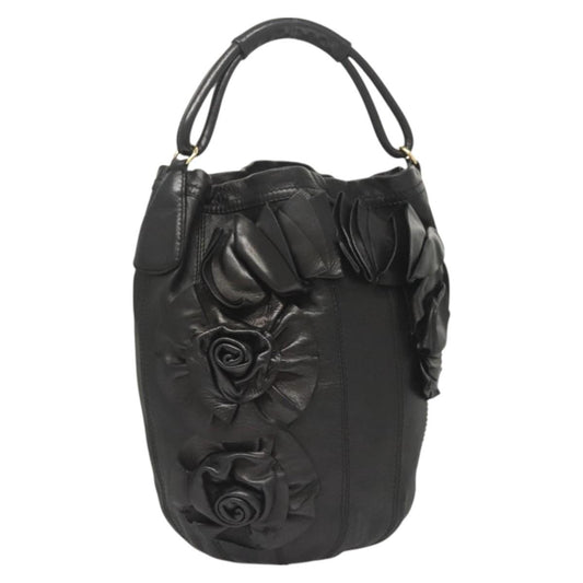 Valentino Garavani Signature Classic Rose Tote bag Leather, BLACK, LEATHER, Tote bag