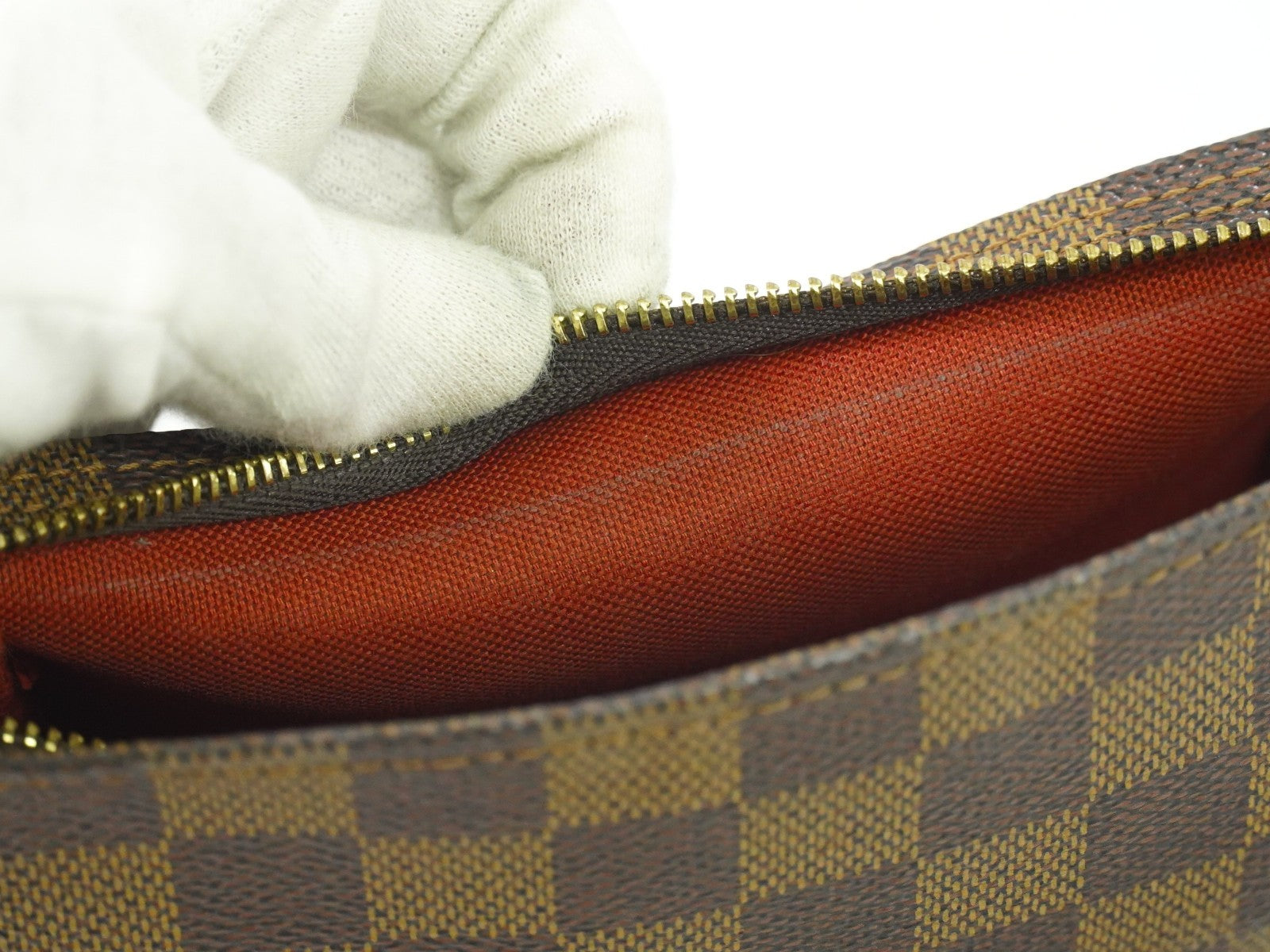 Louis Vuitton Trousse Make Up Bag Damier Canvas, BROWN, CANVAS, Clutche & pouche