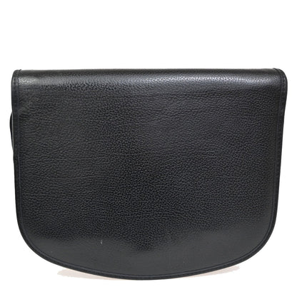 Christian Dior Vintage Honeycomb Flap Crossbody Bag Canvas and Leather, Black, PVC, Shoulder Bag