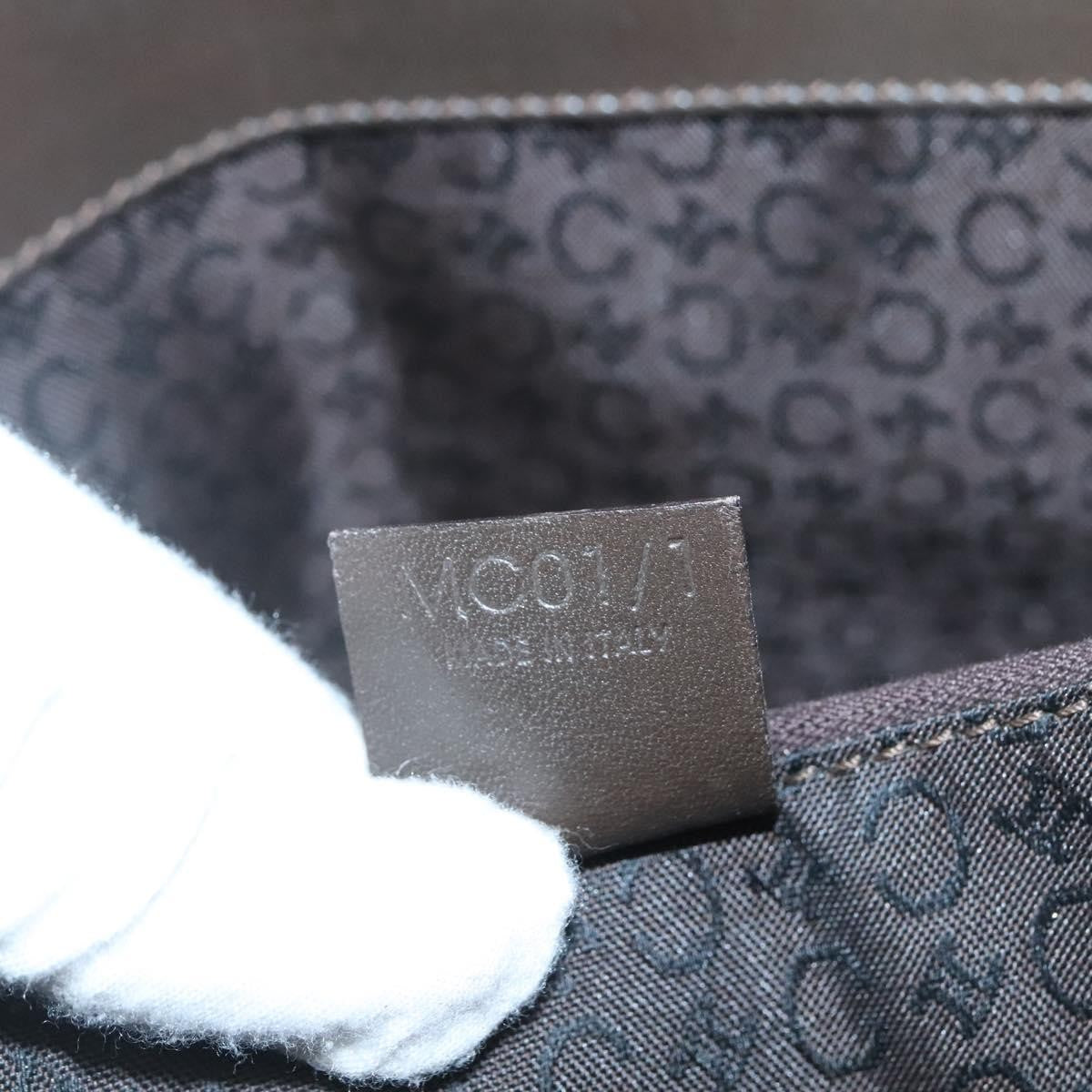 Celine Vintage Macadam Shopper Tote Leather, GOLD, CANVAS, Tote bag