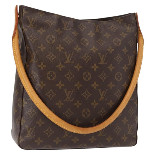 Louis Vuitton Looping Handbag Monogram Canvas, BROWN, CANVAS, Shoulder bag